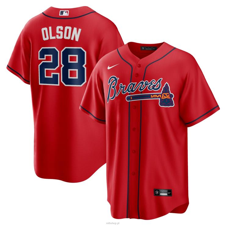 Atlanta Braves Matt Olson Nike Czerwona replika alternatywnej koszulki gracza mężczyźni 0J02V55 MLB Jerseys