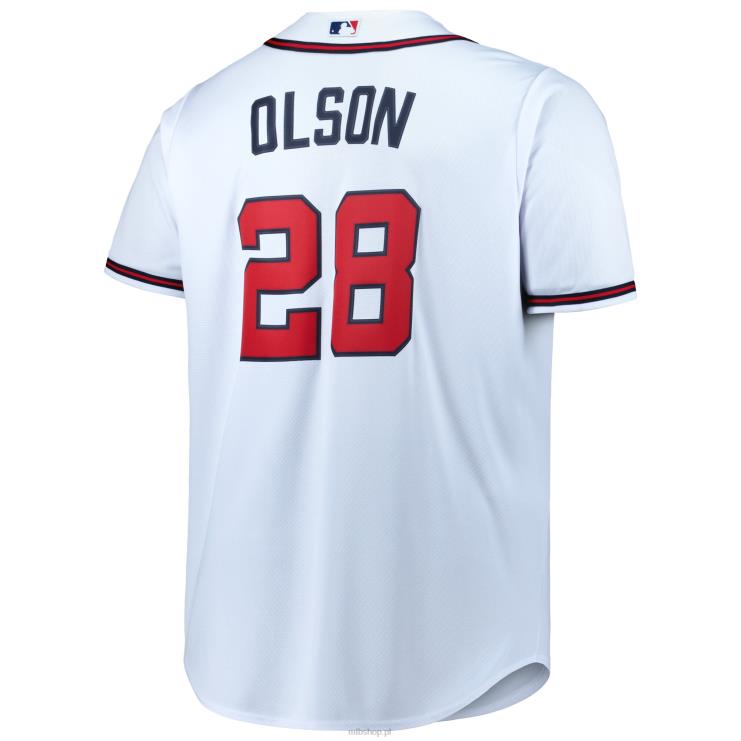 Atlanta Braves Matt Olson biała replika dużej i wysokiej koszulki gracza mężczyźni 0J02V585 MLB Jerseys