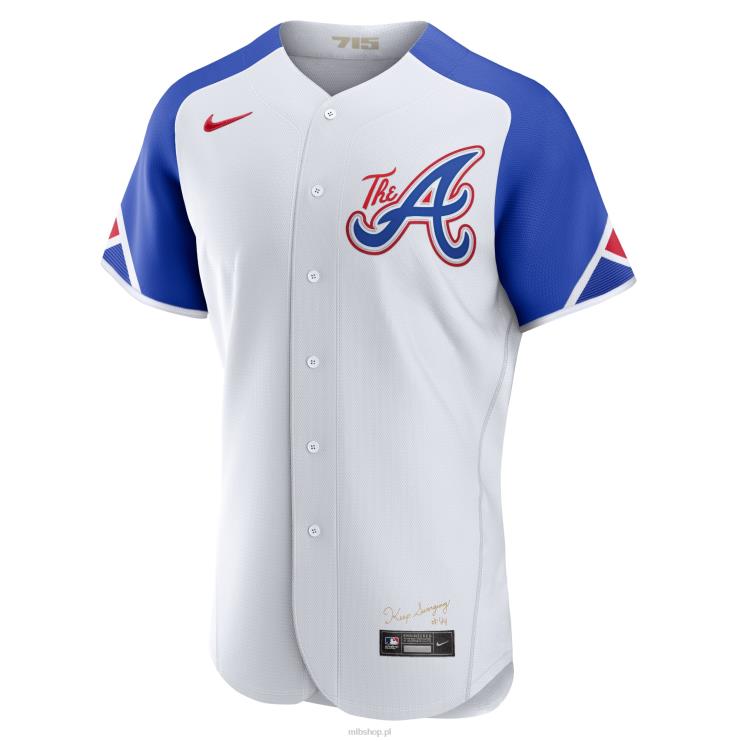 atlanta odważny nike biała autentyczna koszulka 2023 city connect mężczyźni 0J02V557 MLB Jerseys