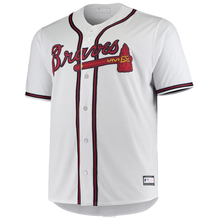atlanta odważny ronald acuna jr. Biała, duża i wysoka replika koszulki gracza mężczyźni 0J02V775 MLB Jerseys