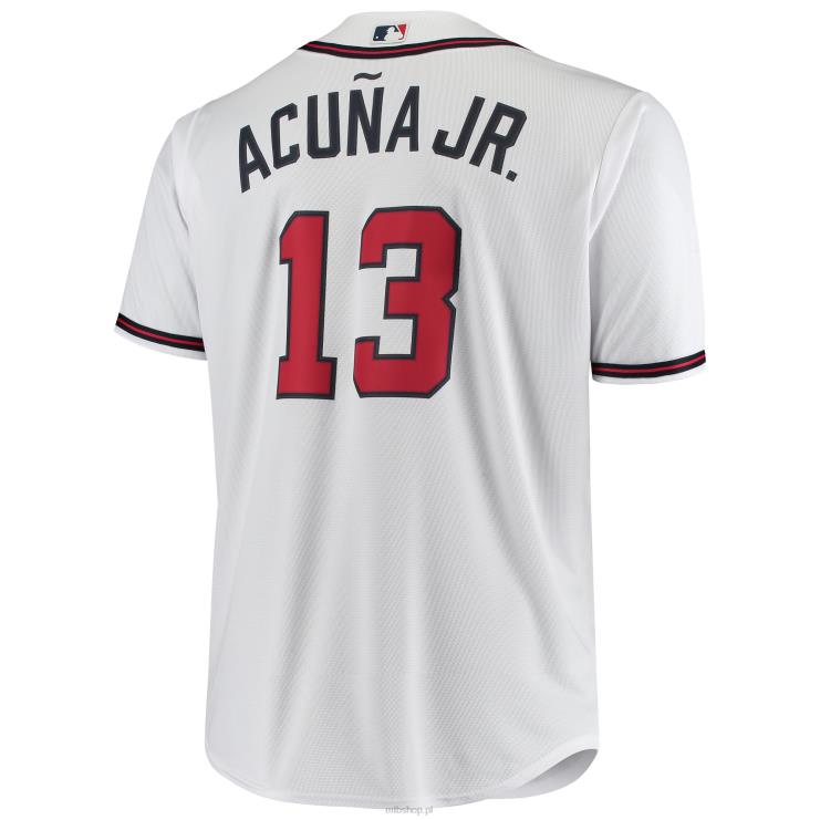 atlanta odważny ronald acuna jr. Biała, duża i wysoka replika koszulki gracza mężczyźni 0J02V775 MLB Jerseys