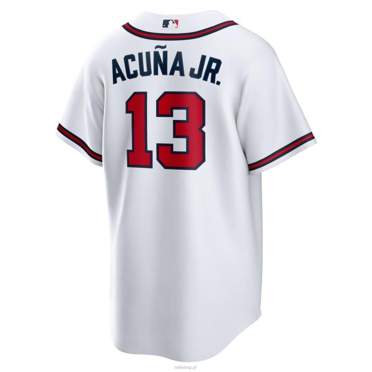 atlanta odważny ronald acuna jr. Biała replika domowej koszulki z nazwiskiem zawodnika nike mężczyźni 0J02V20 MLB Jerseys
