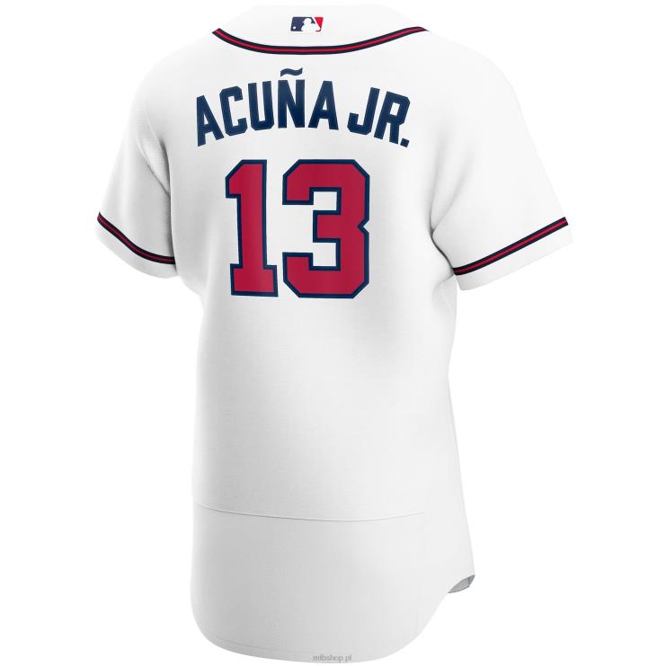 atlanta odważny ronald acuna jr. biała koszulka domowa autentycznego zawodnika nike mężczyźni 0J02V966 MLB Jerseys