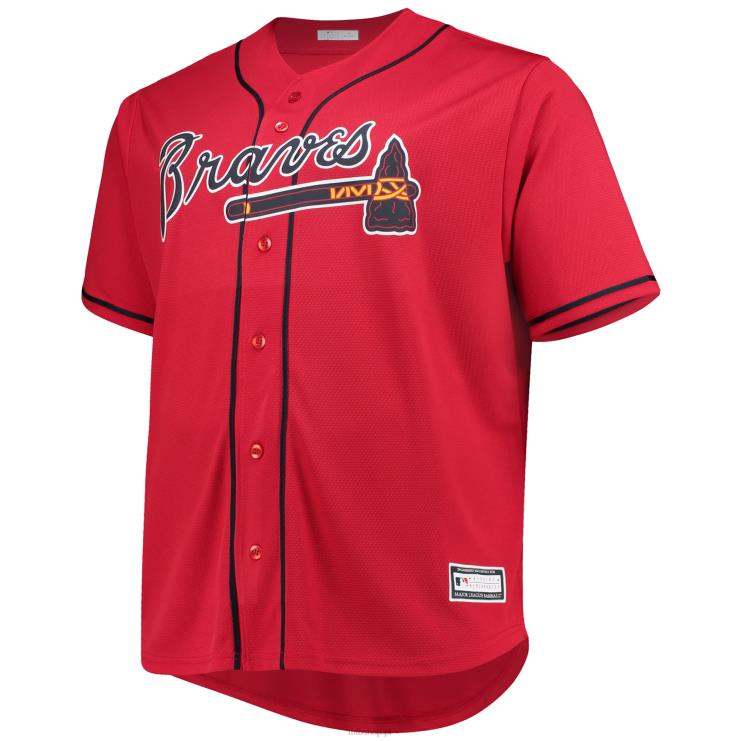 atlanta odważny ronald acuna jr. czerwona duża i wysoka replika koszulki gracza mężczyźni 0J02V708 MLB Jerseys