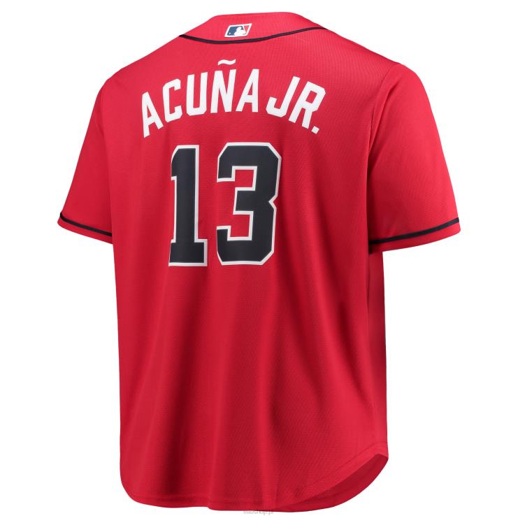 atlanta odważny ronald acuna jr. czerwona duża i wysoka replika koszulki gracza mężczyźni 0J02V708 MLB Jerseys