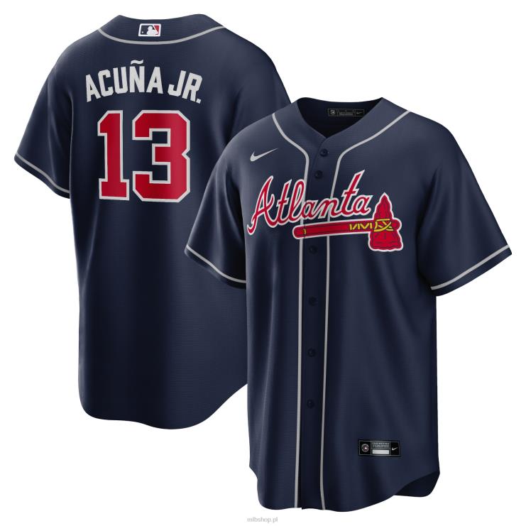 atlanta odważny ronald acuna jr. nike granatowa replika alternatywnej koszulki z nazwiskiem gracza mężczyźni 0J02V17 MLB Jerseys