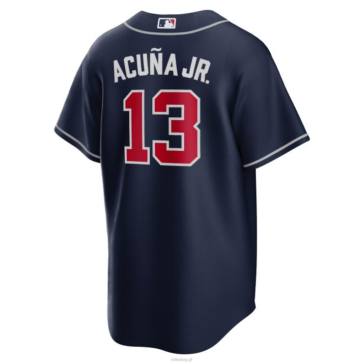 atlanta odważny ronald acuna jr. nike granatowa replika alternatywnej koszulki z nazwiskiem gracza mężczyźni 0J02V17 MLB Jerseys