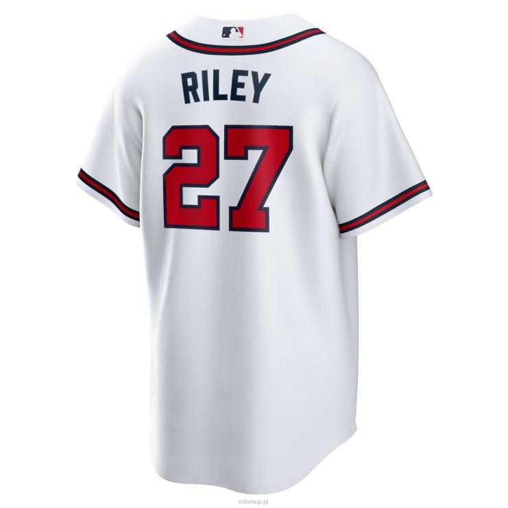 biała domowa replika koszulki Nike Atlanta Brass Austin Riley Nike mężczyźni 0J02V91 MLB Jerseys