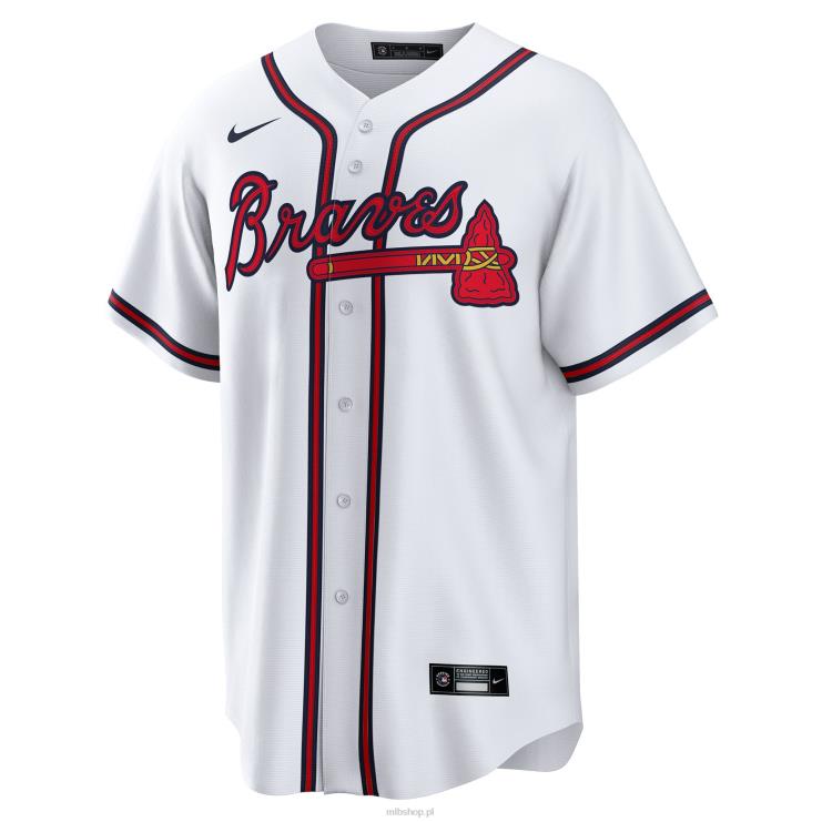biała domowa replika koszulki gracza Atlanta Brass Joe Jimeneza Nike mężczyźni 0J02V1592 MLB Jerseys