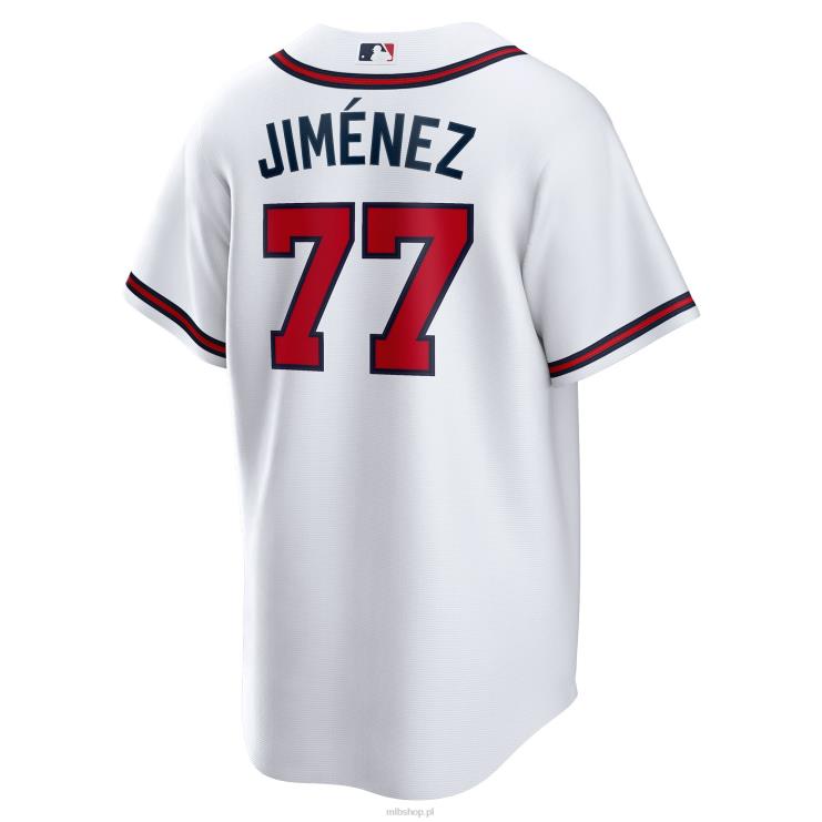 biała domowa replika koszulki gracza Atlanta Brass Joe Jimeneza Nike mężczyźni 0J02V1592 MLB Jerseys