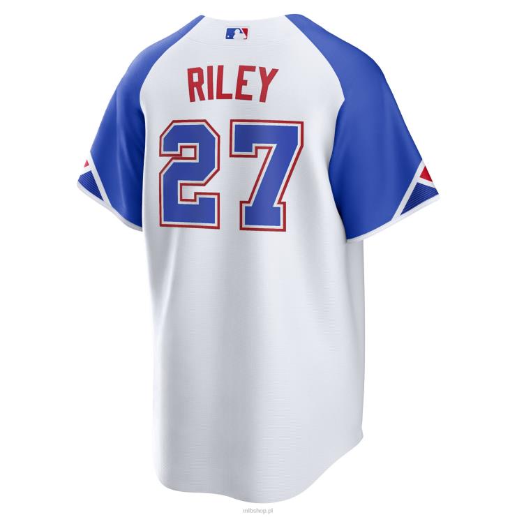 biała replika koszulki gracza Nike City Connect 2023 Atlanta Brass Austin Riley mężczyźni 0J02V15 MLB Jerseys
