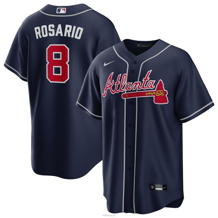granatowa replika alternatywnej koszulki gracza Atlanta Brass Eddie Rosario Nike mężczyźni 0J02V821 MLB Jerseys