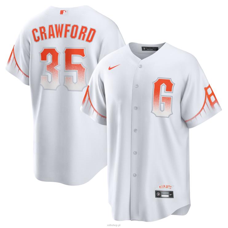 Replika koszulki gracza San Francisco Giants Brandon Crawford Nike White City Connect mężczyźni 0J02V394 MLB Jerseys