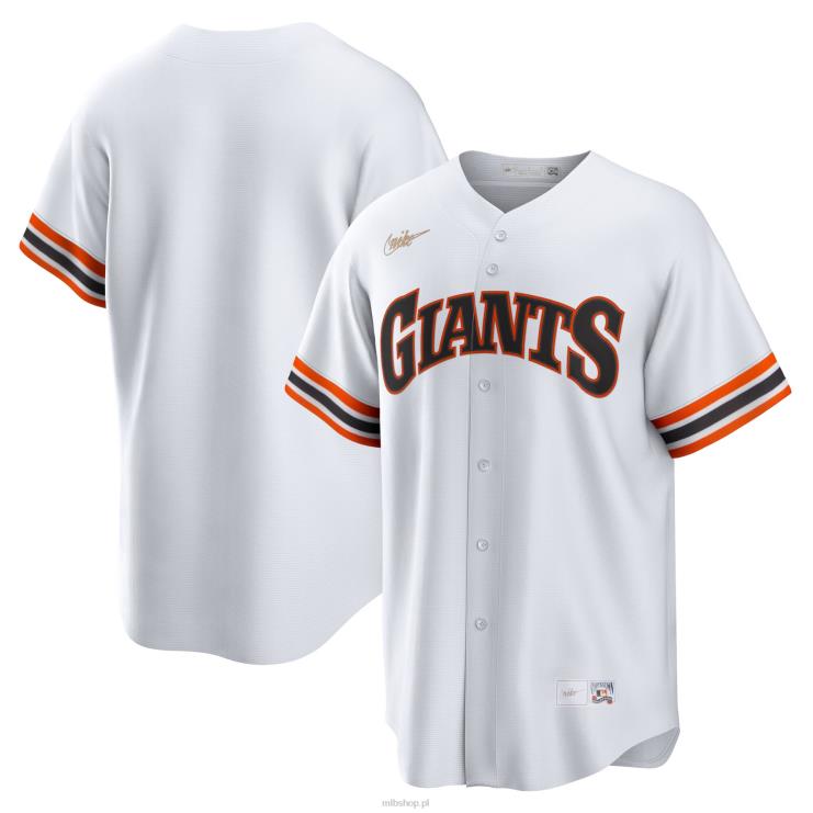 biała koszulka drużyny san francisco gigants nike z kolekcji cooperstown mężczyźni 0J02V220 MLB Jerseys