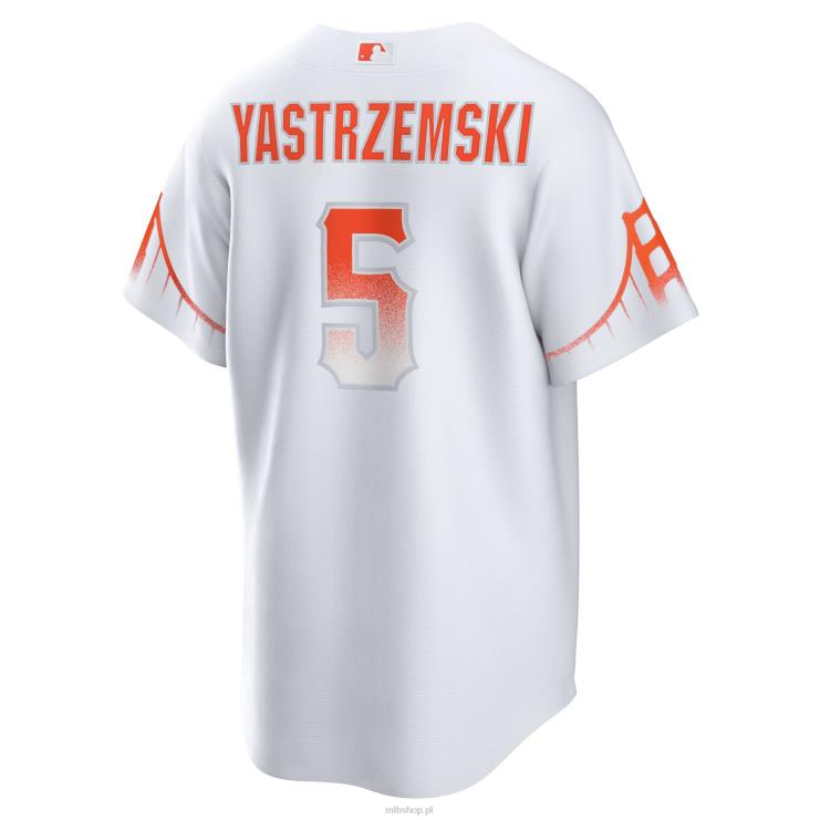 replika koszulki gracza san francisco gigantów mike yastrzemski nike white city connect mężczyźni 0J02V1128 MLB Jerseys