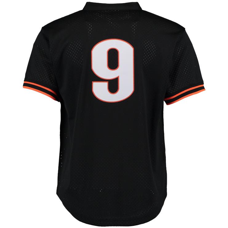san francisco giganci matt williams mitchell & ness czarna koszulka treningowa z siateczki cooperstown mężczyźni 0J02V1071 MLB Jerseys