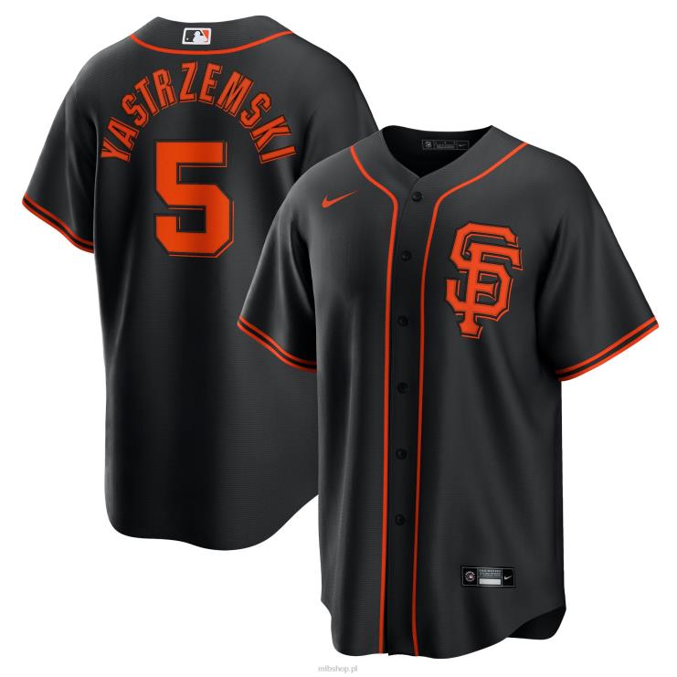 san francisco giganci mike yastrzemski nike czarna replika alternatywnej koszulki z nazwiskiem gracza mężczyźni 0J02V1330 MLB Jerseys