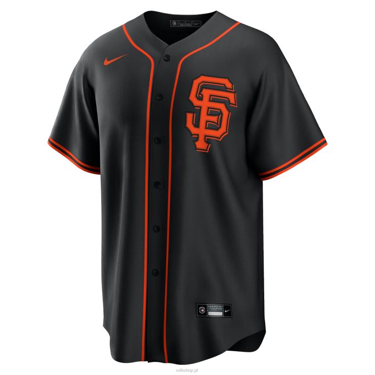san francisco giganci mike yastrzemski nike czarna replika alternatywnej koszulki z nazwiskiem gracza mężczyźni 0J02V1330 MLB Jerseys