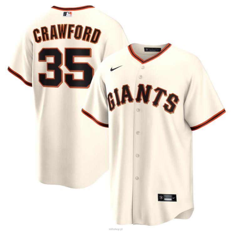 san francisco gigantów brandon crawford nike kremowa replika domowej koszulki z nazwiskiem gracza mężczyźni 0J02V40 MLB Jerseys