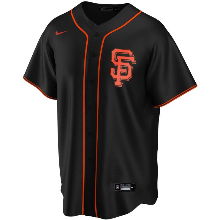 san francisco gigantów nike czarna replika niestandardowej koszulki mężczyźni 0J02V169 MLB Jerseys