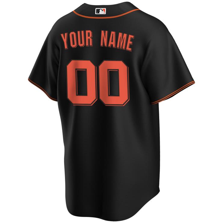 san francisco gigantów nike czarna replika niestandardowej koszulki mężczyźni 0J02V169 MLB Jerseys