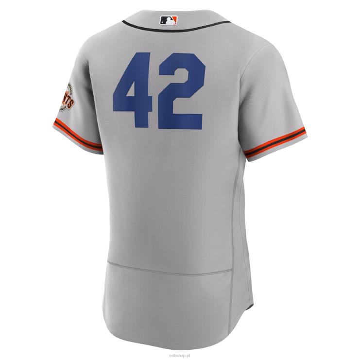 szara koszulka 2023 jackie robinson nike san francisco gigants w autentycznym stylu mężczyźni 0J02V1440 MLB Jerseys