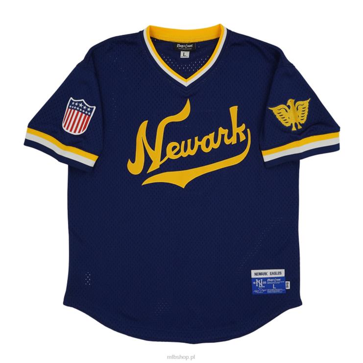 Newark Eagles #5 Rings & Crwns granatowa replika koszulki z dekoltem w szpic mężczyźni 0J02V1461 MLB Jerseys
