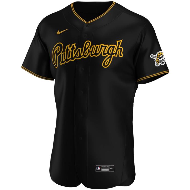 Pittsburgh Piraci Nike Czarna Alternatywna autentyczna koszulka drużynowa mężczyźni 0J02V581 MLB Jerseys