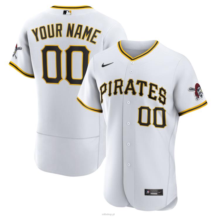 pittsburgh pirates nike biała autentyczna koszulka domowa na zamówienie mężczyźni 0J02V877 MLB Jerseys