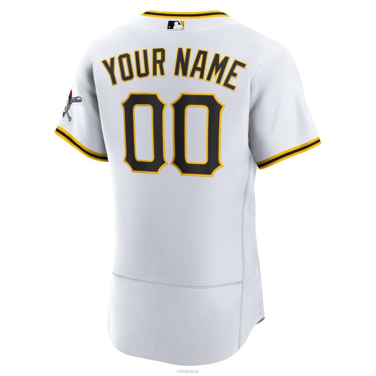 pittsburgh pirates nike biała autentyczna koszulka domowa na zamówienie mężczyźni 0J02V877 MLB Jerseys