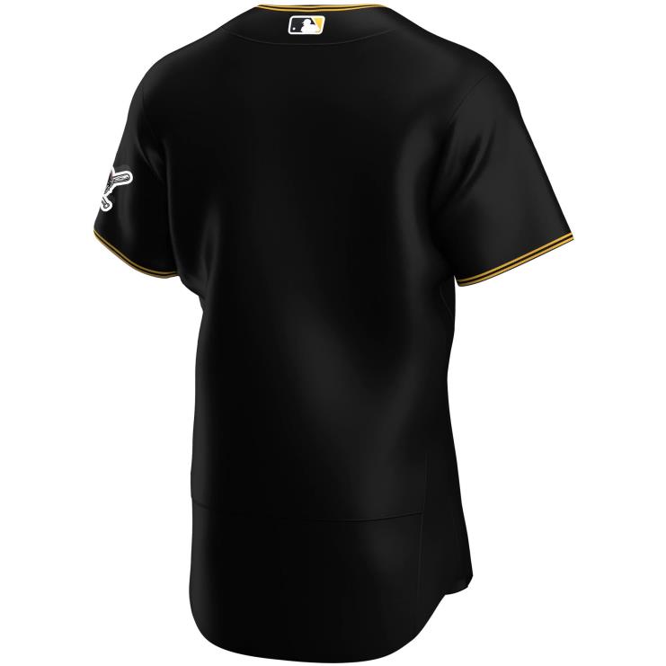 pittsburgh pirates nike czarna alternatywna koszulka z autentycznym logo zespołu mężczyźni 0J02V796 MLB Jerseys