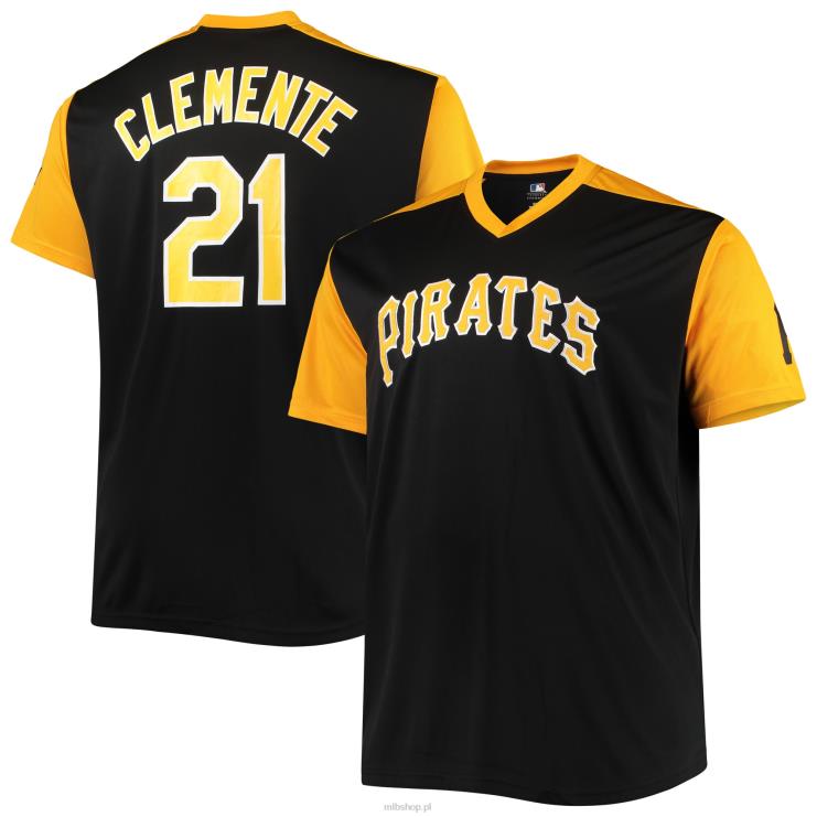 pittsburgh pirates roberto clemente czarno-złota replika koszulki gracza z kolekcji cooperstown mężczyźni 0J02V1567 MLB Jerseys