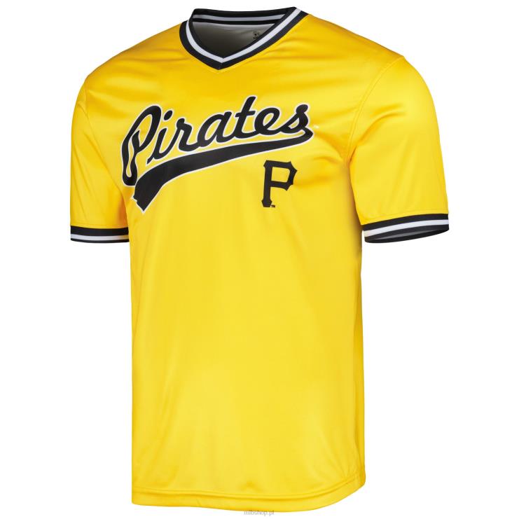 pittsburgh pirates szwy żółta koszulka drużyny Cooperstown Collection mężczyźni 0J02V841 MLB Jerseys