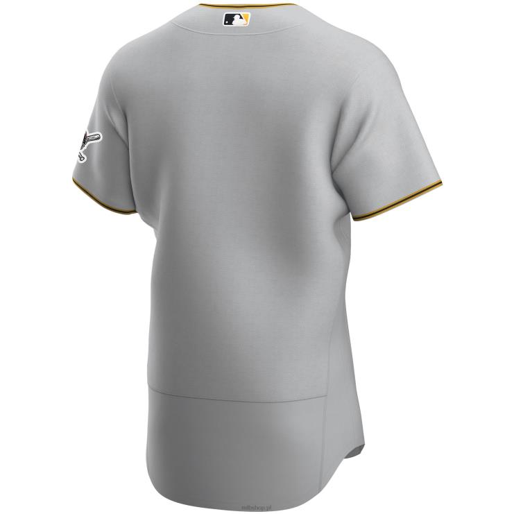 szara autentyczna koszulka drużynowa pittsburgh pirates nike mężczyźni 0J02V904 MLB Jerseys