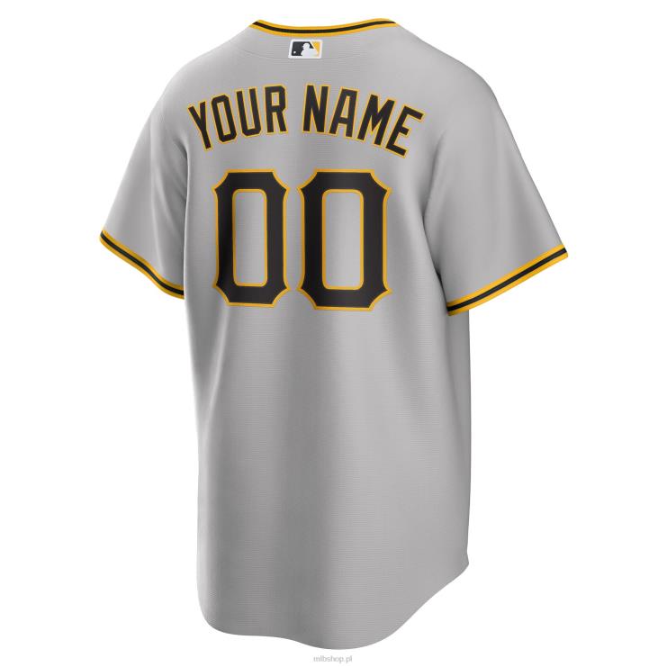 szara replika niestandardowej koszulki piratów z pittsburgha nike mężczyźni 0J02V283 MLB Jerseys