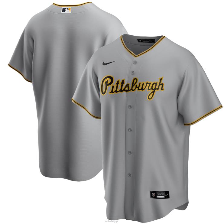 szara replika wyjazdowej koszulki drużyny piratów z pittsburgha nike mężczyźni 0J02V1373 MLB Jerseys