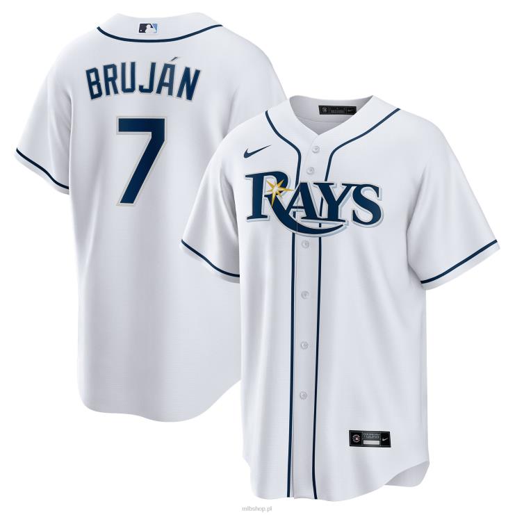 Biała domowa replika koszulki gracza Tampa Bay Rays Vidal Brujan Nike mężczyźni 0J02V1609 MLB Jerseys