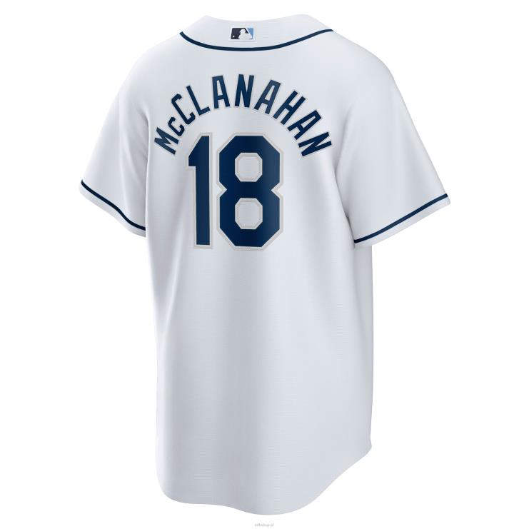 biała domowa replika koszulki gracza Tampa Bay Rays Shane McClanahan Nike mężczyźni 0J02V867 MLB Jerseys
