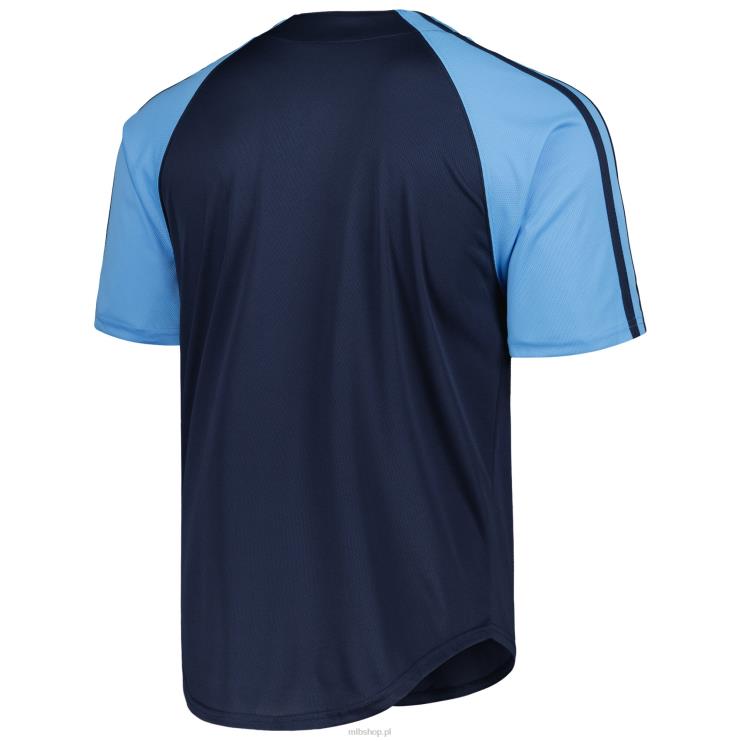 zapinana na guziki replika koszulki drużyny marynarki wojennej Tampa Bay Rays z przeszyciami mężczyźni 0J02V1092 MLB Jerseys