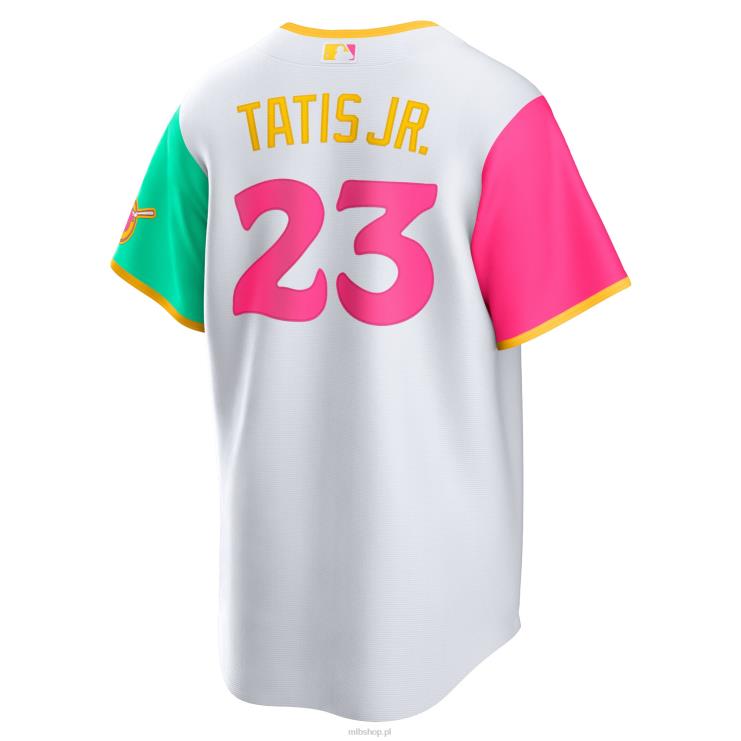 San Diego Padres Fernando Tatis Jr. biała replika koszulki gracza nike city connect 2022 mężczyźni 0J02V98 MLB Jerseys
