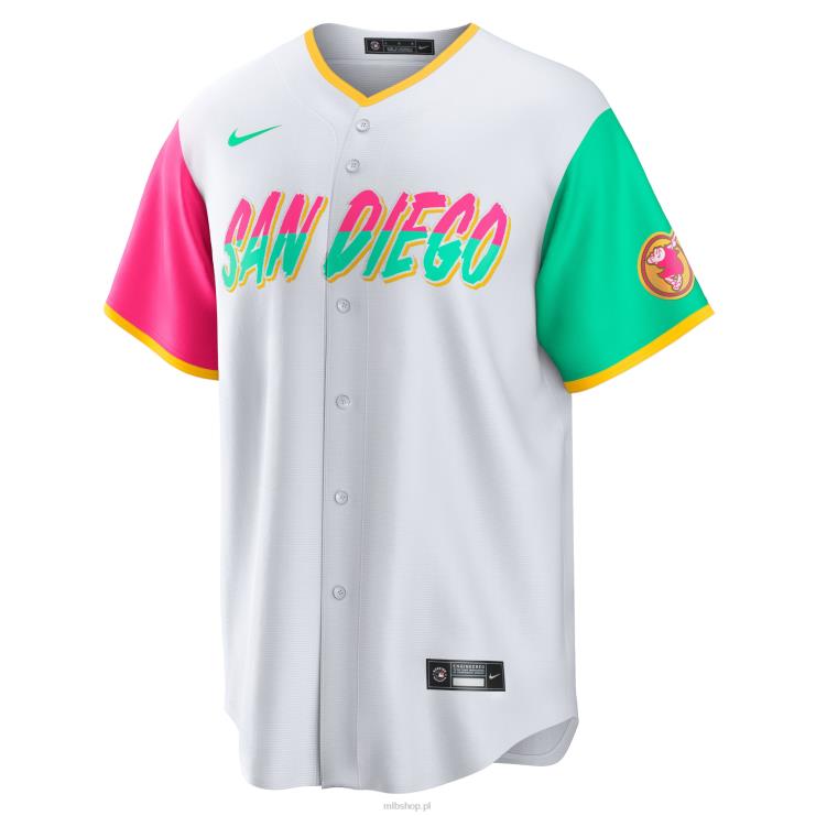 biała replika koszulki drużyny san diego padres nike 2022 city connect mężczyźni 0J02V735 MLB Jerseys