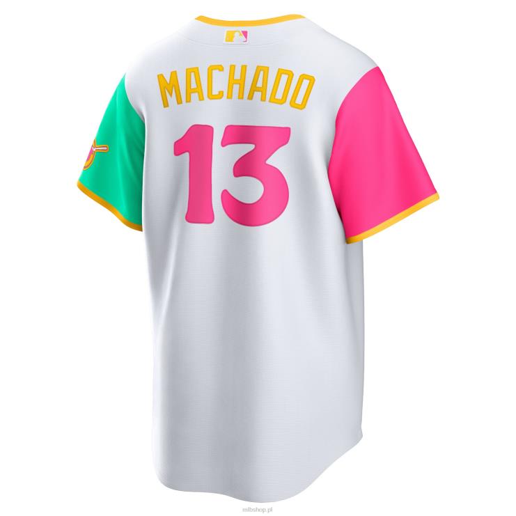 biała replika koszulki gracza San Diego Padres Manny\'ego Machado Nike 2022 City Connect mężczyźni 0J02V47 MLB Jerseys