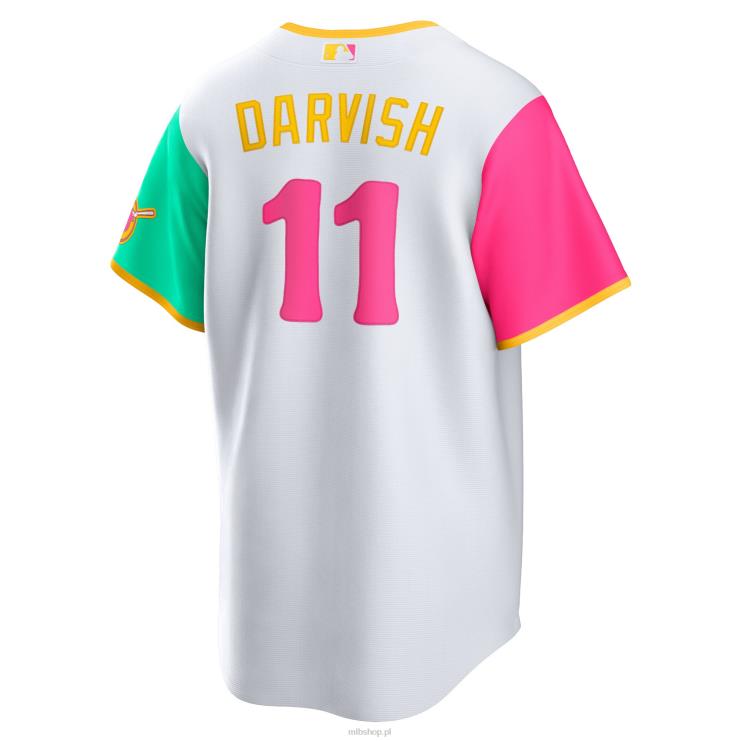 biała replika koszulki gracza san diego padres yu darvish nike 2022 city connect mężczyźni 0J02V337 MLB Jerseys