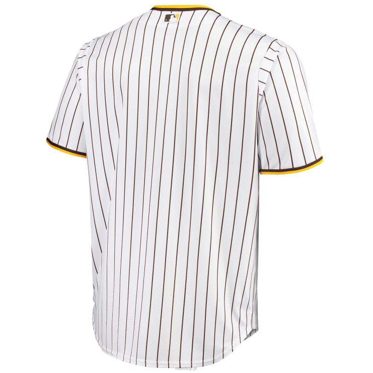 biało-brązowa replika domowej koszulki San Diego Padres mężczyźni 0J02V829 MLB Jerseys