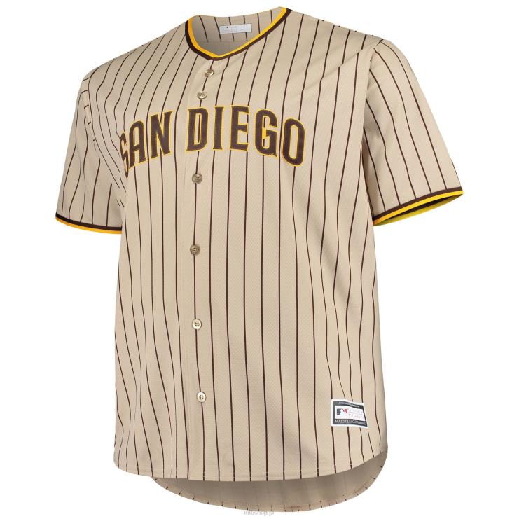 brązowa replika koszulki drużyny san diego padres z dużej i wysokiej szosy mężczyźni 0J02V1135 MLB Jerseys