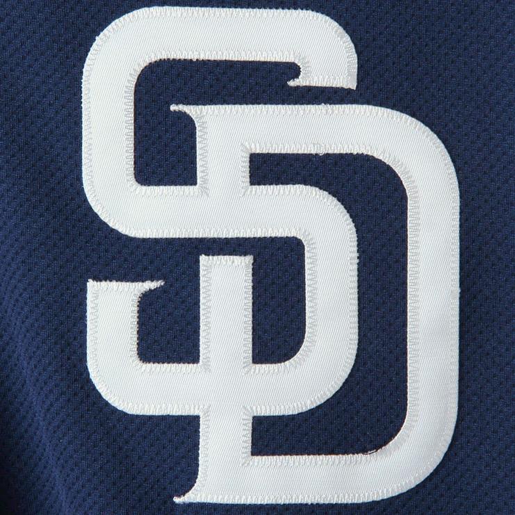 san diego padres majestatyczna granatowo-biała autentyczna kolekcja on-field koszulka treningowa z rękawami 3/4 mężczyźni 0J02V1062 MLB Jerseys