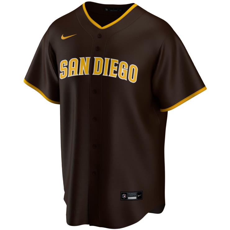 san diego padres nike brązowa replika koszulki drużyny szosowej mężczyźni 0J02V189 MLB Jerseys