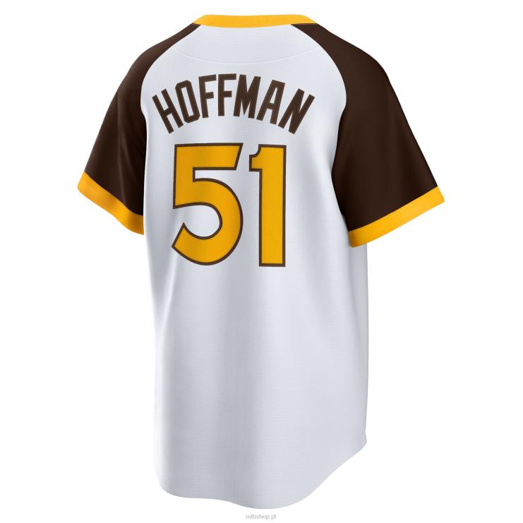 san diego padres trevor hoffman nike biała domowa koszulka gracza z kolekcji cooperstown mężczyźni 0J02V465 MLB Jerseys
