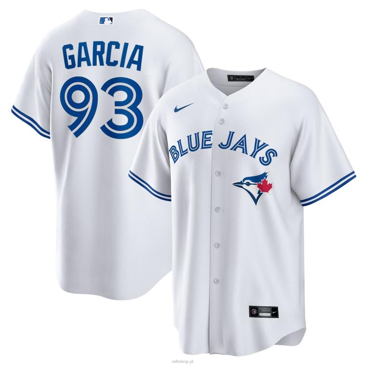 biała replika domowej koszulki gracza Toronto Blue Jays Yimi Garcia Nike mężczyźni 0J02V1589 MLB Jerseys