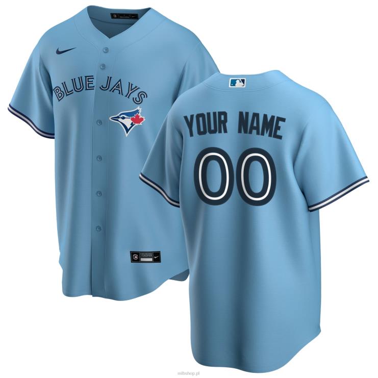 jasnoniebieska replika niestandardowej koszulki Nike Toronto Blue Jays mężczyźni 0J02V558 MLB Jerseys